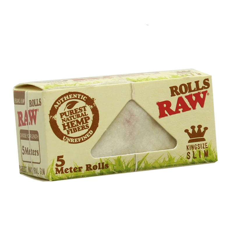 Rouleau de feuilles à rouler Organic Hemp Slim 5 mètres - RAW