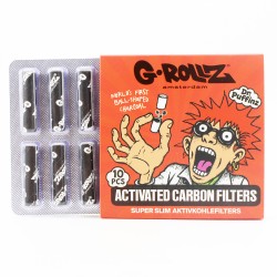 Filtres charbon actif 6mm noir x10 - G-Rollz