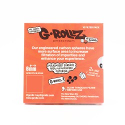 Filtres charbon actif 6mm noir x10 - G-Rollz
