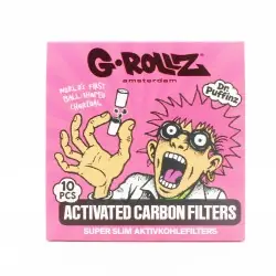 Filtres charbon actif 6mm rose x10 - G-Rollz
