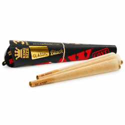 Cônes pré-roulés slim Black King Size x3 - Raw