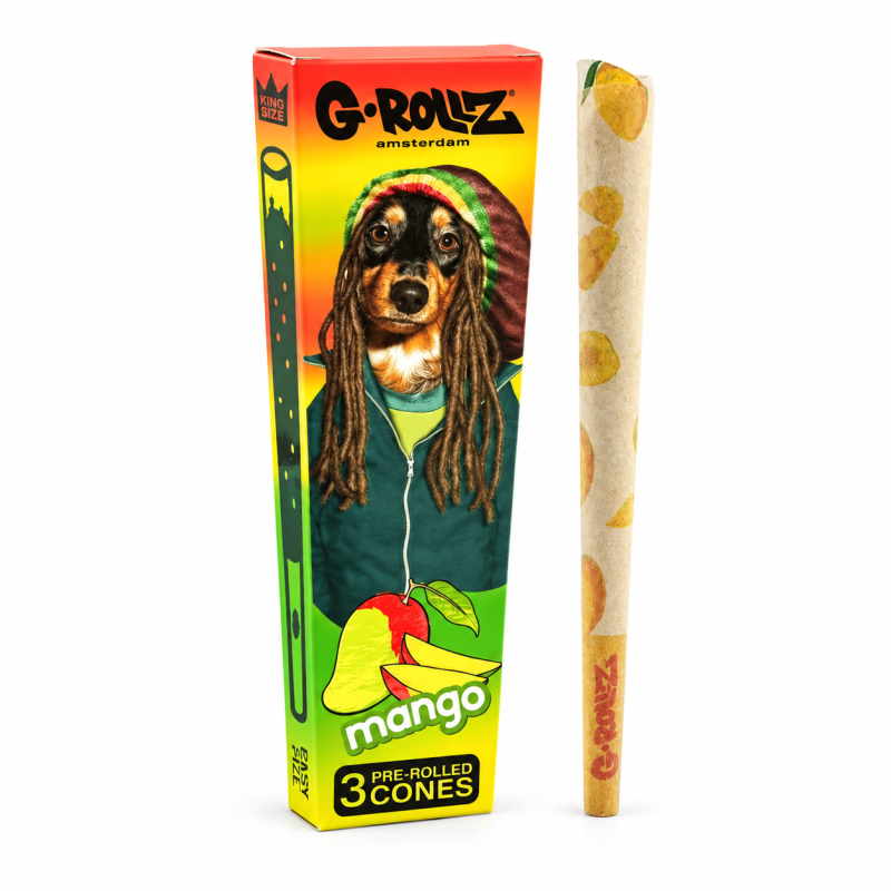 Cônes pré-roulés Pets Rock Banana Cloud King Size x3 - G-Rollz