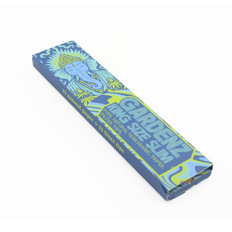 Feuilles à rouler King Size Slim + tips x32 - Gardenz