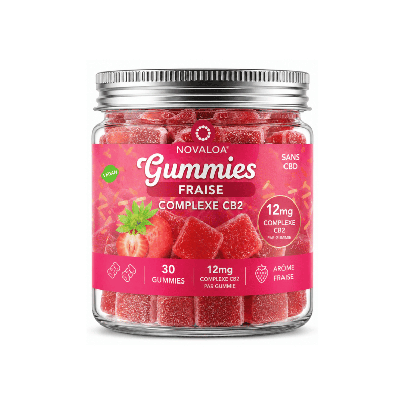 Gummies Complexe CB2 Fraise - Novaloa