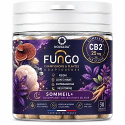 Gélules Sommeil+ Fungo CB2 Mélatonine - Novaloa | Gardenz