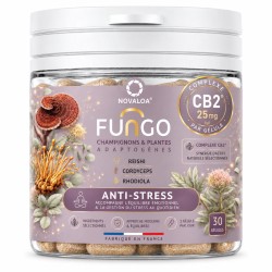 Gélules Anti-stress Fungo CB2 Rhodiola - Novaloa | Gardenz