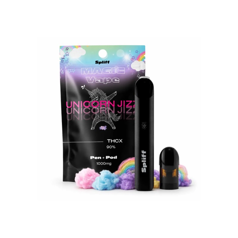 Vape THCX Unicorn Jizz 1000 mg Spliff | Kit Pen + Pod Rechargeable