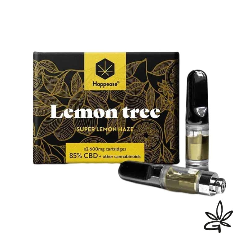 E-liquide CBD le plus puissant - Cartouche x 2 Vape pen Lemon Tree - Happease - CBD Marie Jeanne - e liquide CBD & vapoteuse CBD