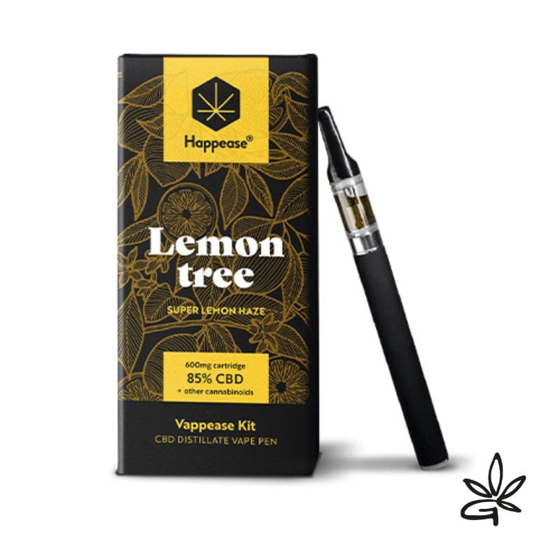 E-liquide CBD le plus puissant - Vape pen kit Vappease Lemon Tree - Happease - CBD Marie Jeanne - e liquide CBD & vapoteuse CBD