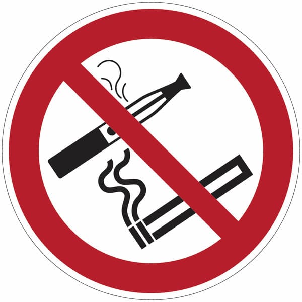 Panneau interdiction de fumer et vapoter