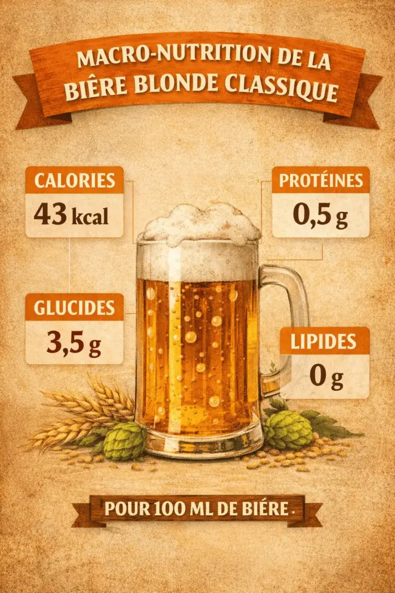 valeurs nutritionnelles biere