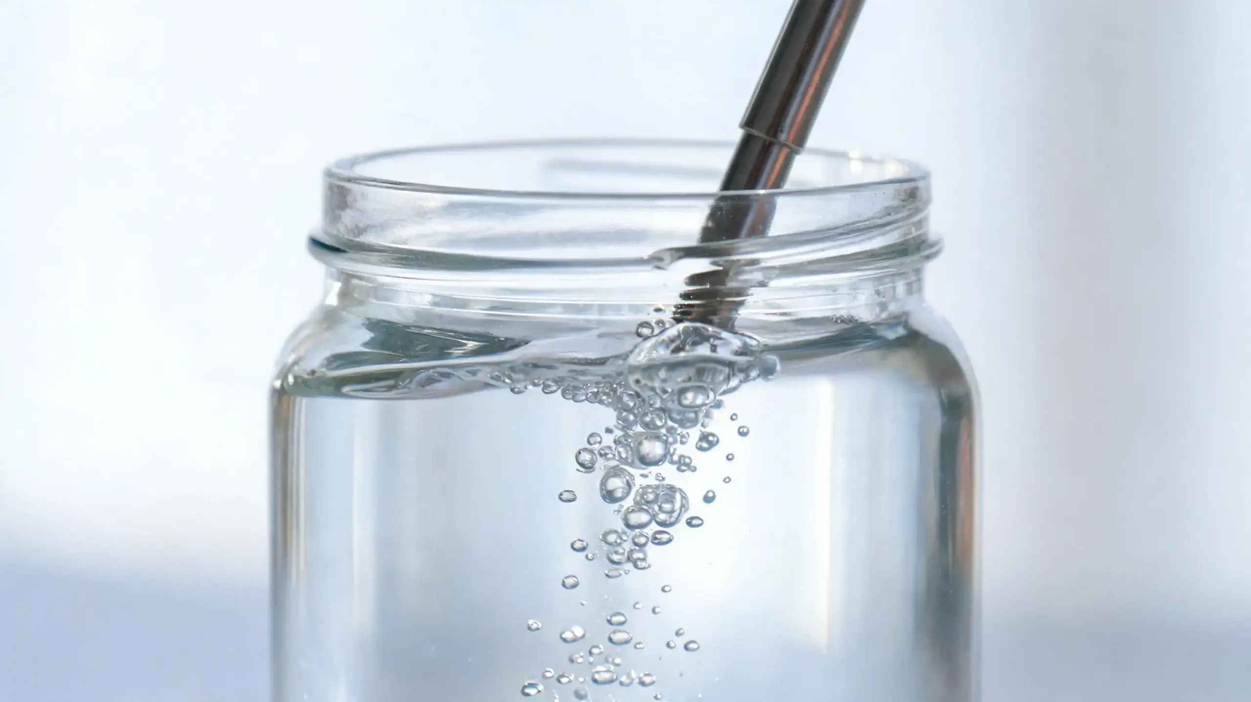 Étape 4 : bulles d'air dans l'eau du bang, test de fonctionnement