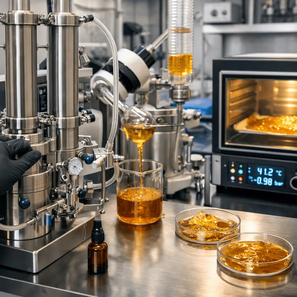 Illustration du processus de fabrication du shatter