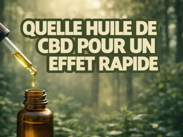 Quelle huile de CBD choisir pour un effet rapide