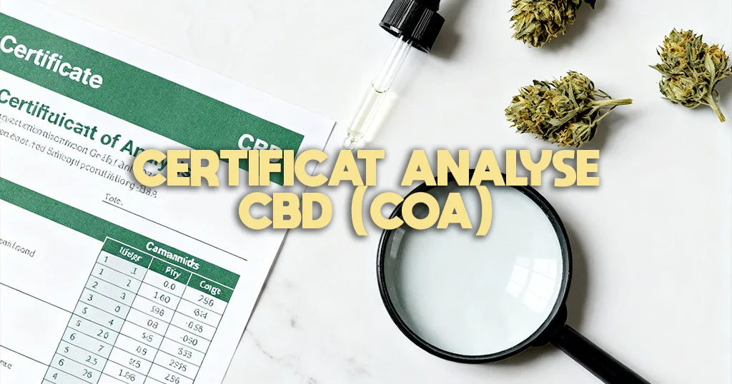 Certificat analyse CBD (COA)