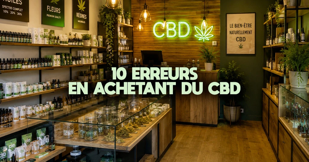 10 erreurs en achetant du CBD
