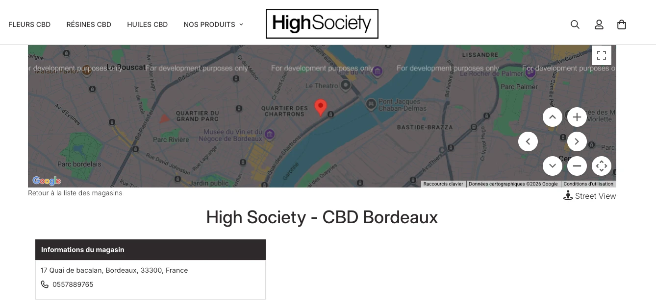 High Society CBD Bordeaux Chartrons Cours du Médoc