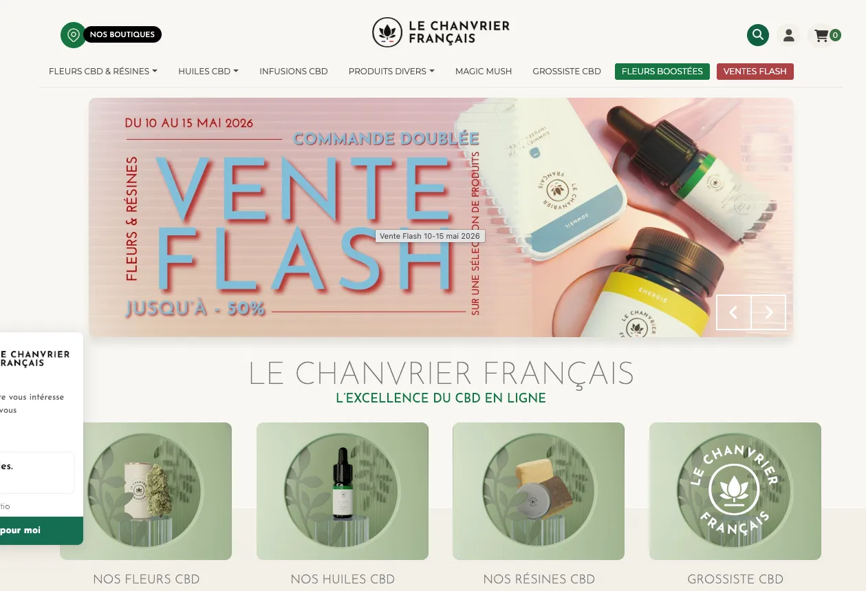 Le Chanvrier Français CBD Bordeaux 65 rue des Remparts centre historique