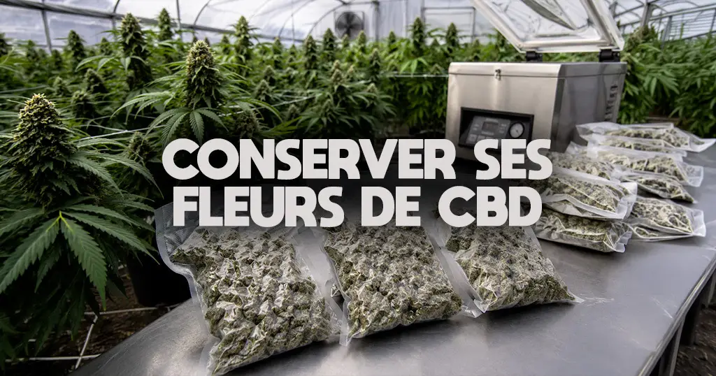 Conserver ses fleurs de CBD : bocal en verre, obscurité et humidité contrôlée