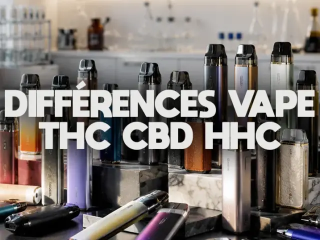 Vape CBD, THC, HHC : différences et légalité