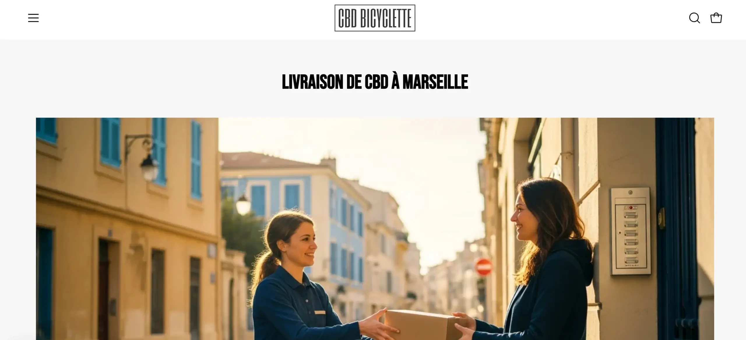 CBD Bicyclette Marseille livraison vélo 2h fleurs naturelles