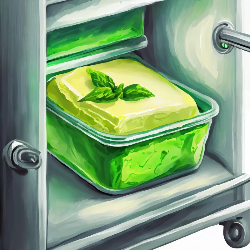 Firefly Un petit beurre vert dans un frigo 99698