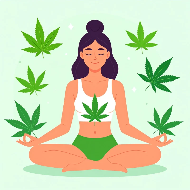 Relaxation avec du cannabis