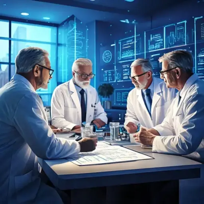 Des scientifiques qui discutent