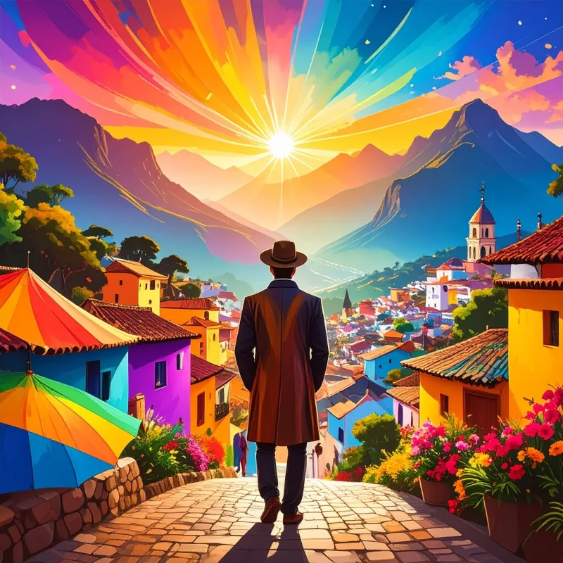 Un homme qui voit la vie de manière plus coloré